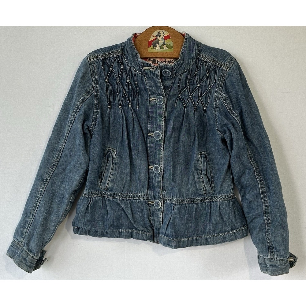 Freestyle Revolution Denim Jean Jacket Sweet Girl's 6 / 6X